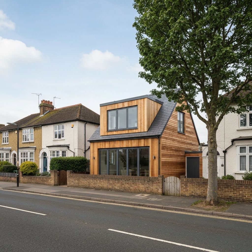 Dormer loft conversion on a British home in Wales
