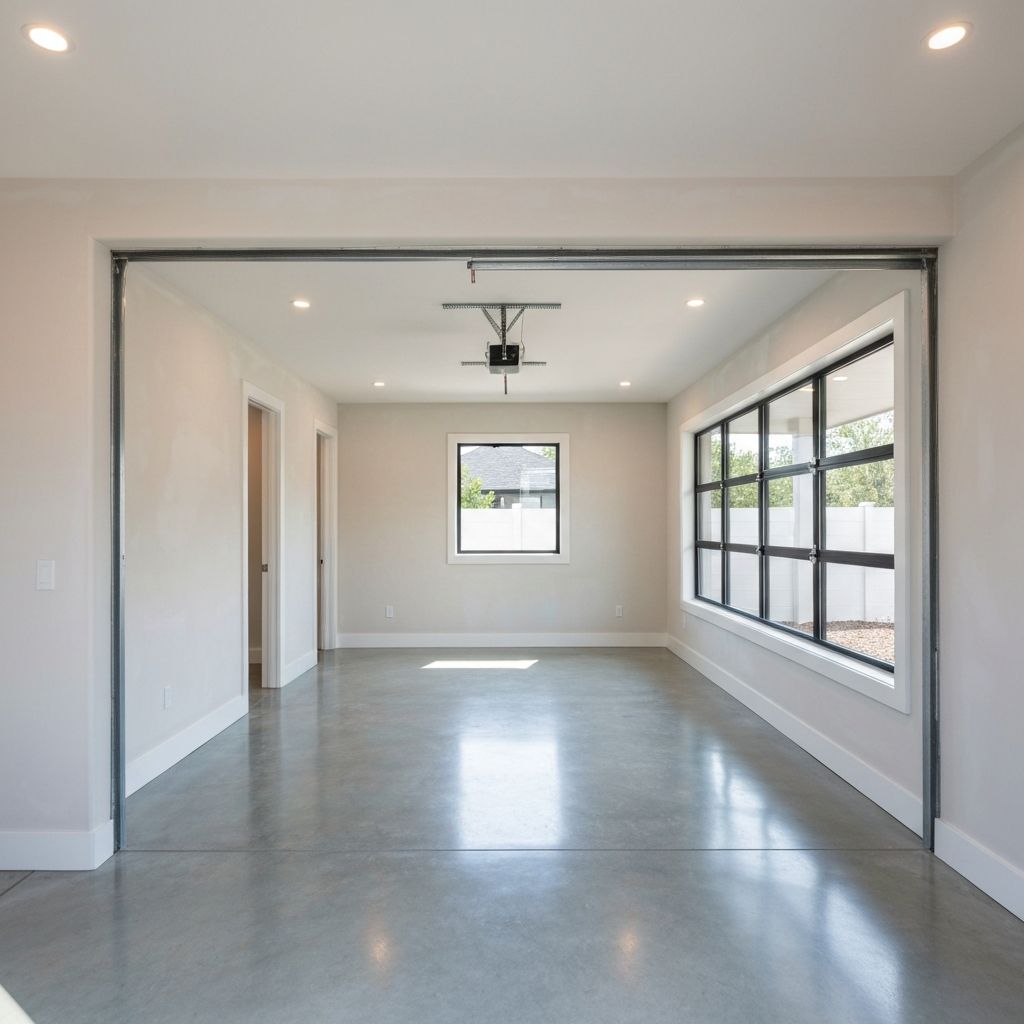 Converted garage into modern living space