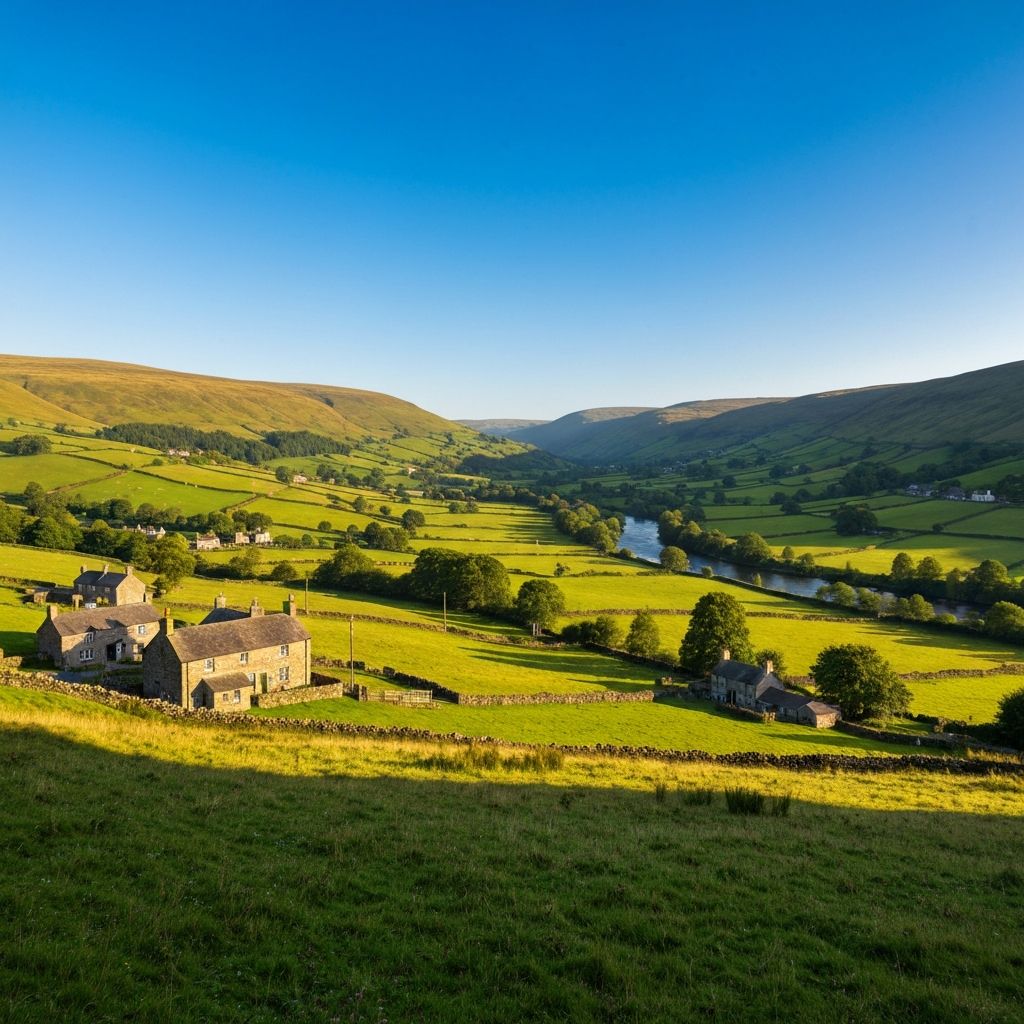 Llangollen valley in North Wales